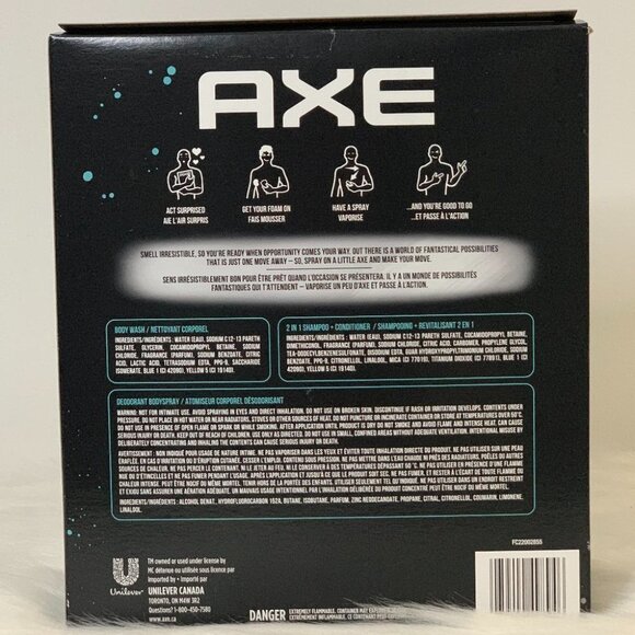 New SEALED Axe Apollo Men's Gift Set, 3-Piece | Favourite Perfume Deodorant | Bo - Picture 2 of 3